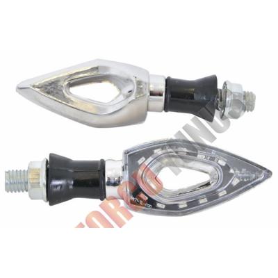 WKT-TL-02 SİNYAL SARI IŞIK - KAYAN LED [TAKIM] KROM